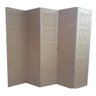 Biombo 5 Folhas 215x180cm MDF Modelo 2 Gravado Cru - 1