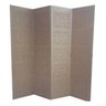 Biombo 4 Folhas 172x180cm MDF Modelo 2 Gravado Cru - 1