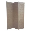 Ver imagem 1 de Biombo 3 Folhas 129x180cm MDF Modelo 2 Gravado Cru