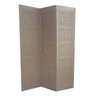 Biombo 3 Folhas 129x180cm MDF Modelo 2 Gravado Cru - 1