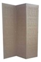 Ver imagem 1 de Biombo 3 Folhas 129x180cm MDF Modelo 2 Gravado Cru