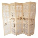 Ver imagem 1 de Biombo 5 Folhas 215x180cm MDF Modelo 2 Cru Vazado