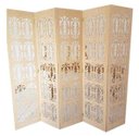 Ver imagem 1 de Biombo 5 Folhas 215x180cm MDF Modelo 2 Cru Vazado