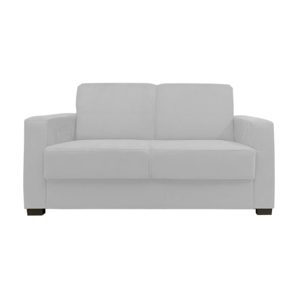 Sofá Namoradeira Pequeno 2 Lugares Imperial Suede:branco