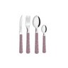 Conjunto de Talheres + Pote - Simonaggio Sintonia Decor Provençal - 25 Pçs - Rosa - 1