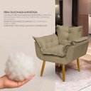 Ver mais imagens de Poltrona Decorativa Reforçada para Sala Alice para Recepção Manicure Escritório Suede