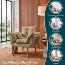 Ver imagem 6 de Poltrona Decorativa Reforçada para Sala Alice para Recepção Manicure Escritório Suede