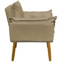 Ver imagem 2 de Poltrona Decorativa Reforçada para Sala Alice para Recepção Manicure Escritório Suede