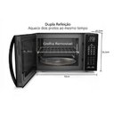 Ver imagem 3 de Micro Ondas Panasonic 34l Dupla Refeição 900w Nnst66nbrun Preto 220v