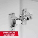Ver imagem 3 de Armário de Cozinha e Lavanderia com 2 Portas Duplo Aéreo Módulo Suspenso Top Class Batrol Branco