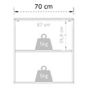 Ver imagem 6 de Armário de Cozinha e Lavanderia com 2 Portas Duplo Aéreo Módulo Suspenso Top Class Batrol Branco