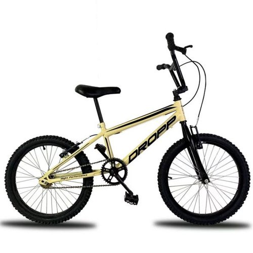 Bicicleta Aro 20 Quadro Freio V-Brake Cross Bike Edition Aço Creme