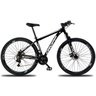 Bicicleta Aro 29 Quadro 15 Alumínio 21 Marchas Freio a Disco Mecânico Preto/Branco - Dropp - 1