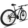 Bicicleta Aro 29 Quadro 15 Alumínio 21 Marchas Freio a Disco Mecânico Preto/Branco - Dropp - 6