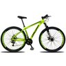 Bicicleta Aro 29 Quadro 17 Alumínio 21 Marchas Freio a Disco Mecânico Amarelo/Preto - Dropp - 1