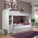 Ver imagem 2 de Treliche Solteiro Cabeceira Bau 1 Porta 225x87 Cm15 Branco Dtall