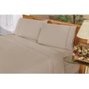 Ver imagem 1 de Jogo de Cama Elegance Casal 4 Peças Cáqui