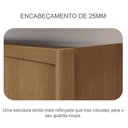 Ver imagem 7 de Guarda Roupa Casal Sienna 2 Portas 4 Gavetas Cumaru 25 Fendi com Espelho – Novo Horizonte