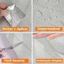 Ver imagem 4 de Placa Efeito Mármore Adesiva Flexível Paredes Spezia Bianco Brilho 60x300cm