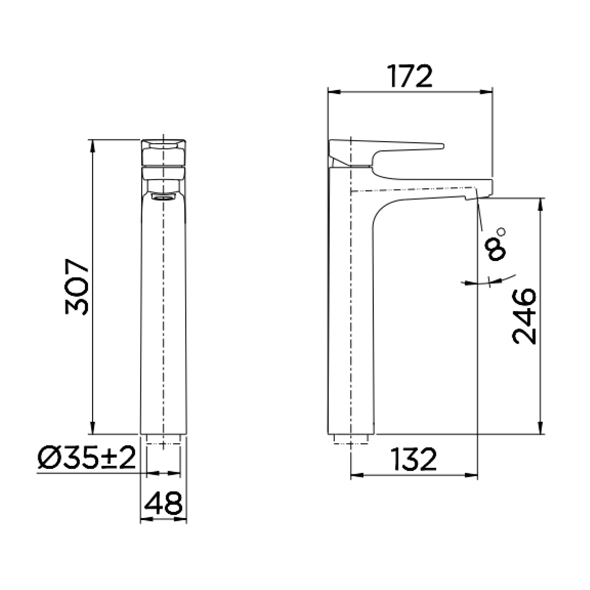 Torneira Misturador Docol Lift para Banheiro de Mesa - 3
