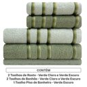 Ver imagem 2 de Jogo de Toalhas Classic 5 Peças Banhão + Rosto Algodão Bf Casa Appel