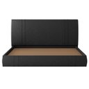 Ver imagem 3 de Cama King Flutuante com Cabeceira 195cm Astra S04 Couríssimo Preto - Lyam Decor
