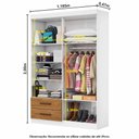 Ver imagem 5 de Guarda Roupa Casal Lu 4 Portas 2 Gavetas Carioca Móveis