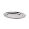 Kit 5 Bandeja Travessa Aço Inox Oval Rasa Grande 44 X 30 Cm - 4