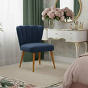 Ver imagem 5 de Cadeira Liz para Penteadeira Quarto Salão de Estética Azul-marinho