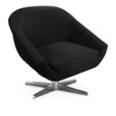 Ver imagem 4 de Kit 02 Poltronas Giratória Giovana Veludo Base Cromada - D’Rossi