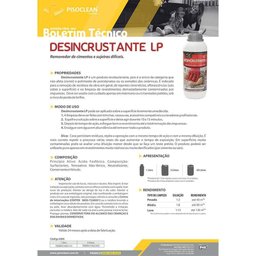 Limpa Piso Desincrustante LP (1L) Pisoclean - 2