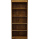 Ver imagem 3 de Estante para Livros Madri com 5 Prateleiras Rovere/rústico - Benetil Móveis