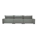 Ver imagem 6 de Sofá Lisboa 3,52M Retrátil e Reclinável com Molas No Assento e Almofadas Lombar Tecido Suede