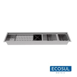 Calha Gourmet Escorredor Inox Tamanho 120 Cm Ecosul - 2