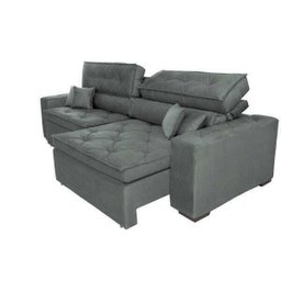 Sofá Austin 3,02M Retrátil e Reclinável com Molas No Assento e Almofadas, Tecido Suede - 8