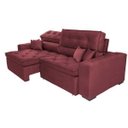 Ver imagem 7 de Sofá Austin 2,02M Retrátil e Reclinável com Molas No Assento e Almofadas, Tecido Suede