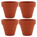 Ver imagem 1 de Vaso Clay Terracota Home & Co Natural 5 x 5 cm 4 Pecas Decor