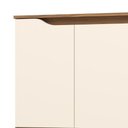 Ver imagem 6 de Buffet Aparador 150cm 4 Portas Pés Retrô Delar Nature/off H02 - Mpozenato