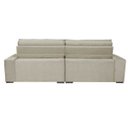 Ver imagem 6 de Sofá Austin 2,62M Retrátil e Reclinável com Molas No Assento e Almofadas, Tecido Suede