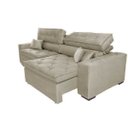 Ver mais imagens de Sofá Austin 2,62M Retrátil e Reclinável com Molas No Assento e Almofadas, Tecido Suede