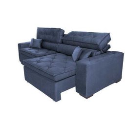 Sofá Austin 2,82M Retrátil e Reclinável com Molas No Assento e Almofadas, Tecido Suede - 8