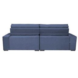 Sofá Austin 2,82M Retrátil e Reclinável com Molas No Assento e Almofadas, Tecido Suede - 6