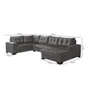 Ver imagem 4 de Sofá de Canto 6 Lugares com Chaise Bia 