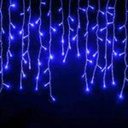 Ver imagem 3 de Cascata 400 Leds127v Azul com 10 metros pisca com 8 Fios.