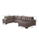 Ver imagem 4 de Sofá de Canto 6 Lugares com Chaise Bia 