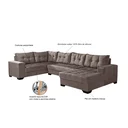 Ver imagem 5 de Sofá de Canto 6 Lugares com Chaise Bia 