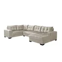 Ver imagem 3 de Sofá de Canto 6 Lugares com Chaise Bia 