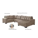 Ver imagem 5 de Sofá de Canto 6 Lugares com Chaise Bia 