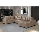 Ver imagem 2 de Sofá de Canto 6 Lugares com Chaise Bia 