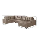 Ver imagem 4 de Sofá de Canto 6 Lugares com Chaise Bia 